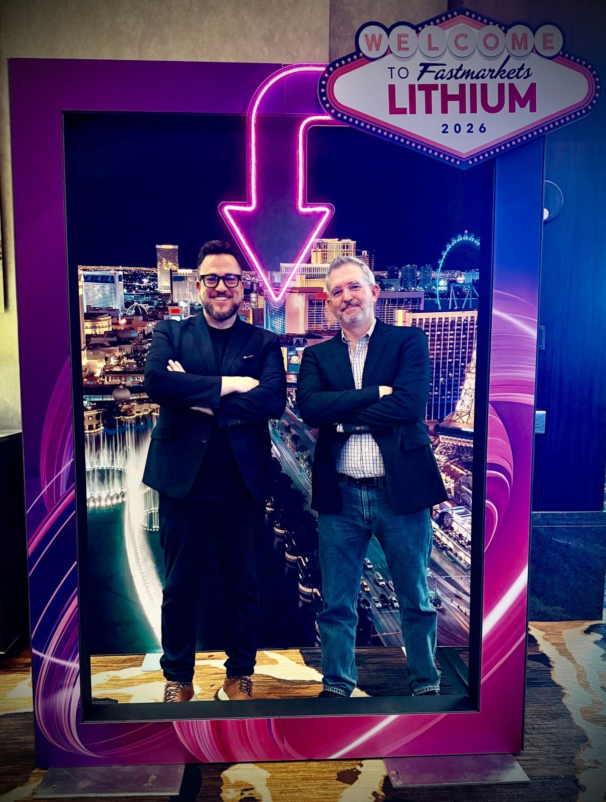 Gastón Massari Copes and Jason Boxt at Fastmarkets Lithium 2026